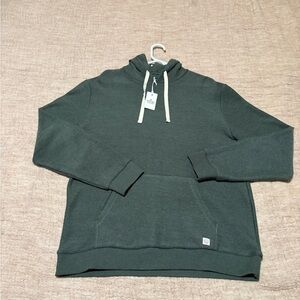 Men's Green Marine Layer Twill Terry Hoodie